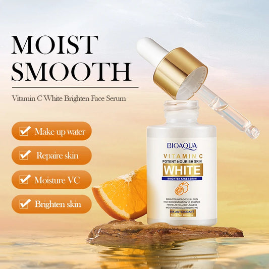 BIOAQUA Vitamin C Face Serum Whitening Moisturizing Anti Wrinkles Anti Wrinkles Anti-Aging Facial Essence for Face Skin Care