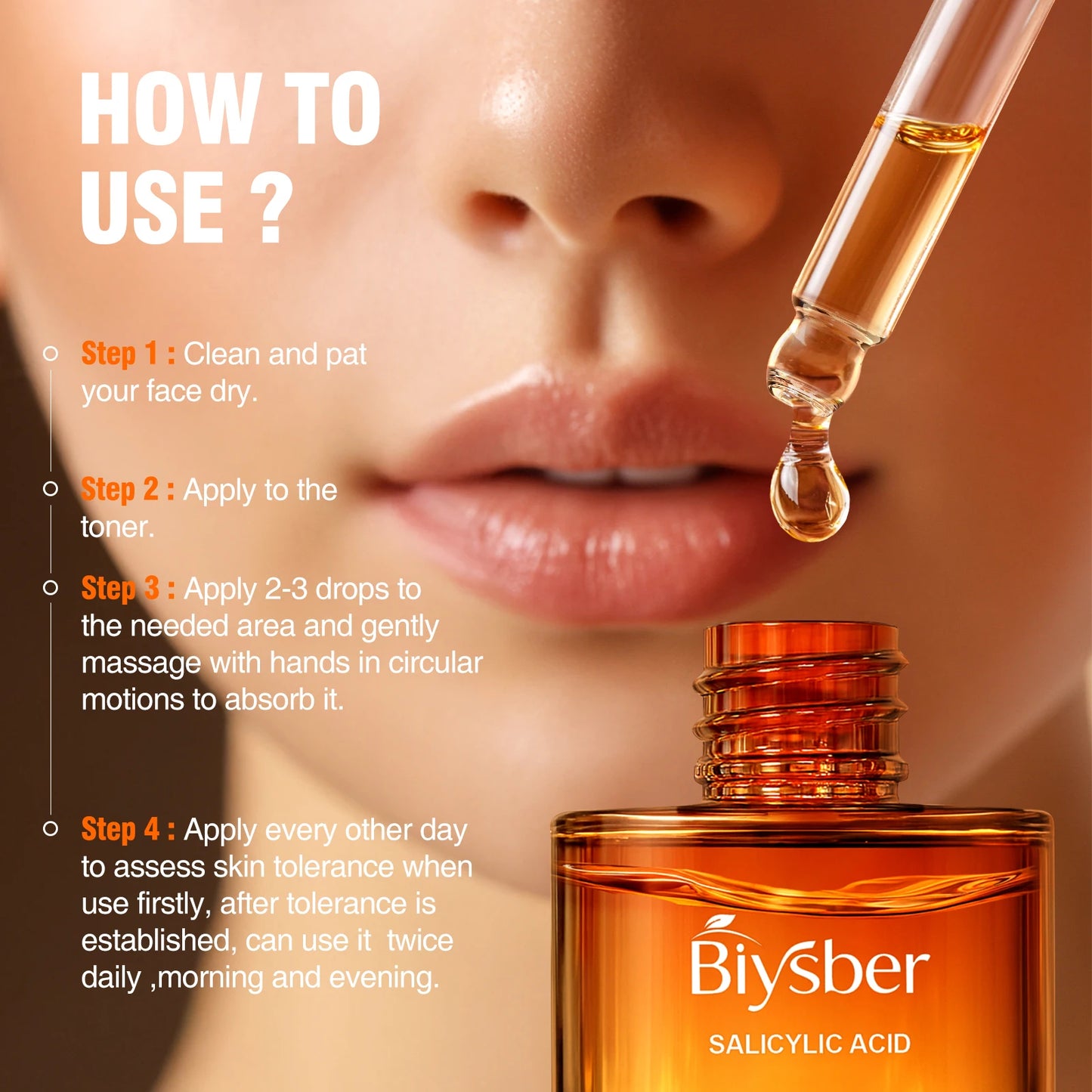 Salicylic Acid 2% Serum Solution for Face: Gently Exfoliating Facial Serum for Acne,Blackhead & Open Pores & Reduces Excess Oil