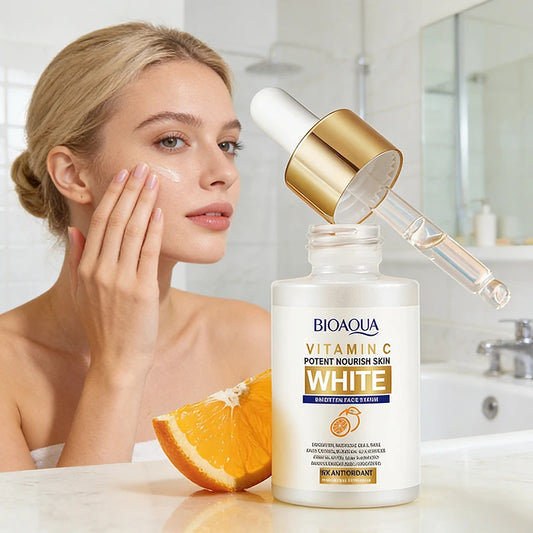 BIOAQUA Vitamin C Face Serum Whitening Moisturizing Anti Wrinkles Anti Wrinkles Anti-Aging Facial Essence for Face Skin Care